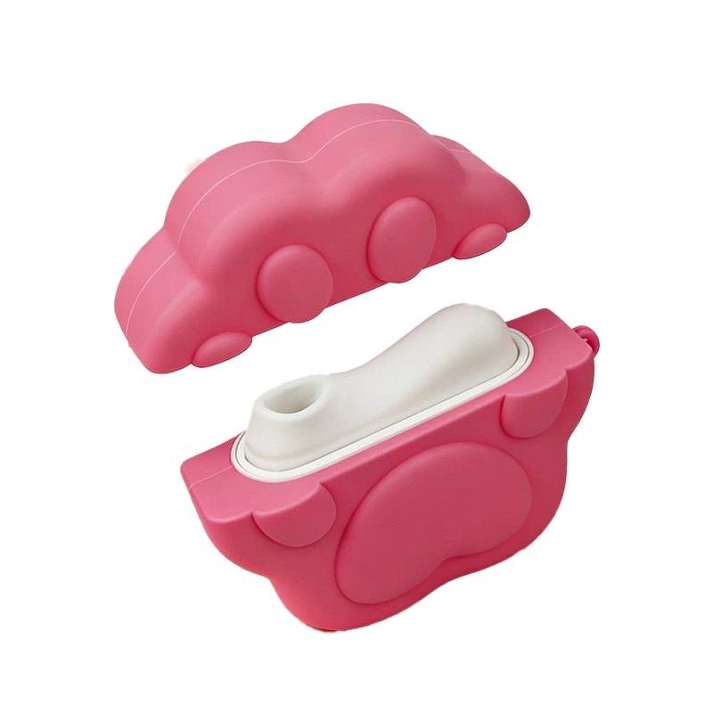 Pink cat paw clitoral suction vibrator, photo 1