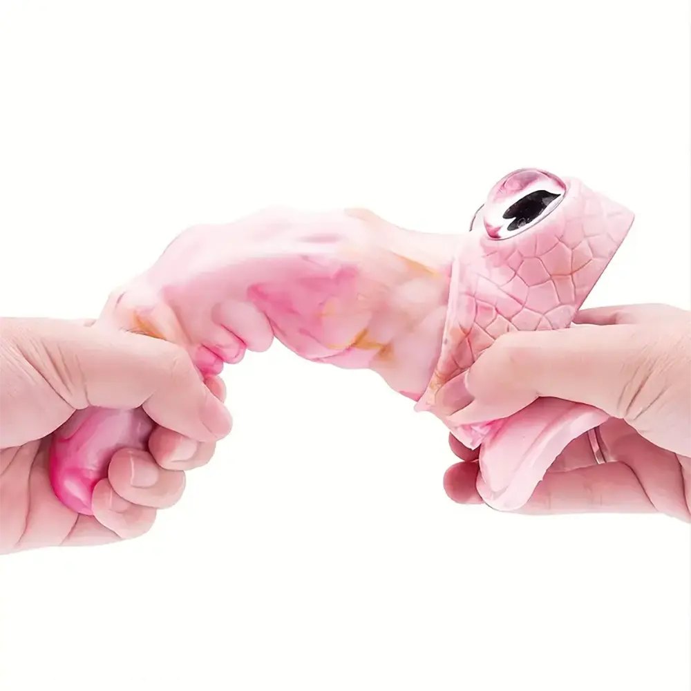 Pink creature fantasy silicone dildo, photo 2