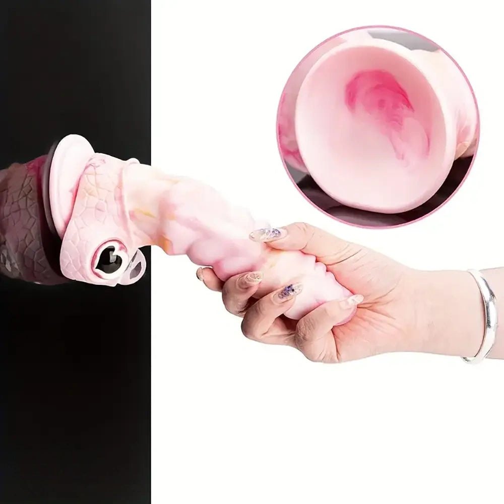 Pink creature fantasy silicone dildo, photo 5