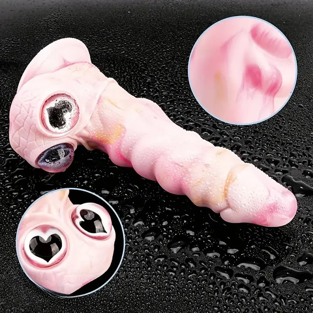 Pink creature fantasy silicone dildo, photo 6