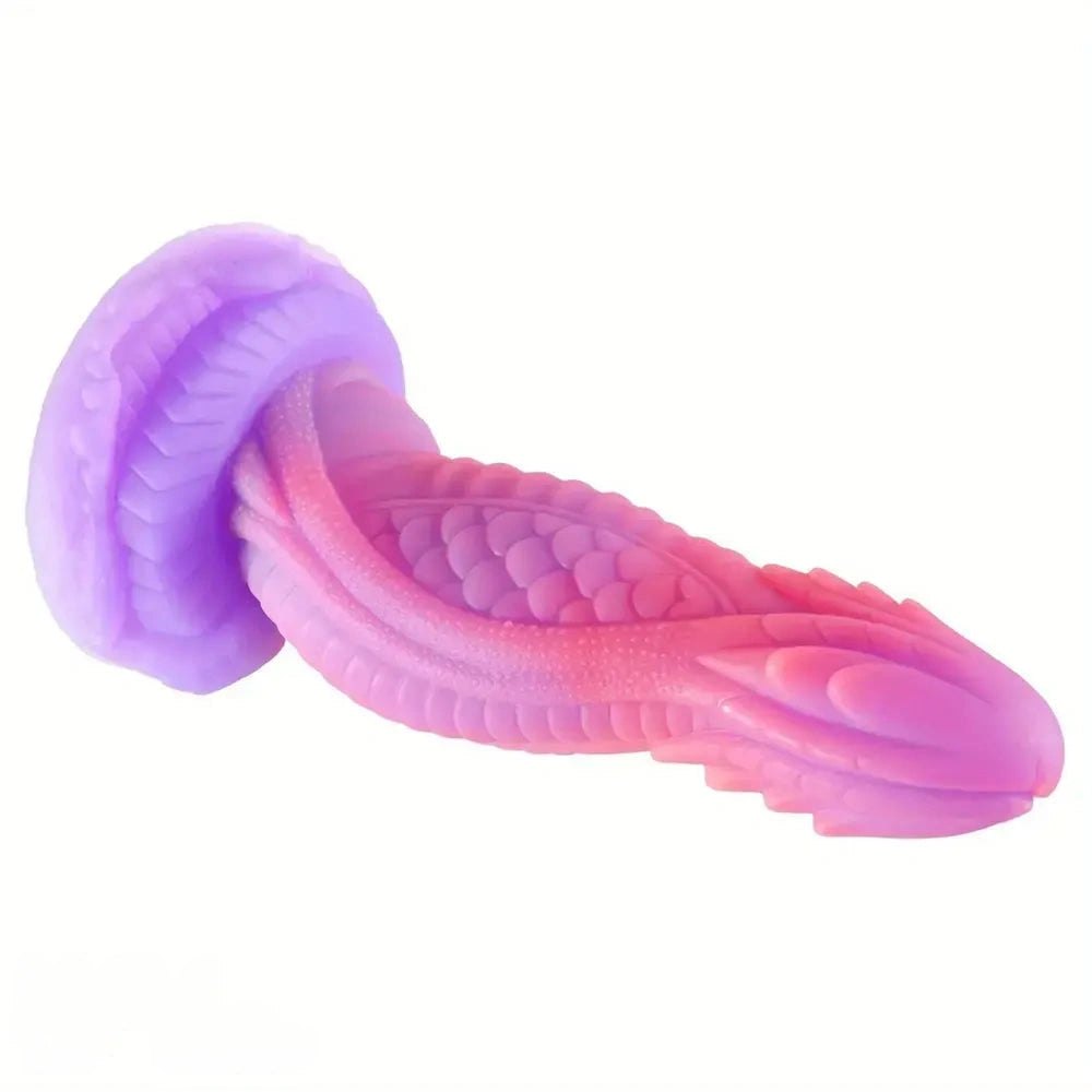 Pink dragon scale fantasy dildo, photo 3