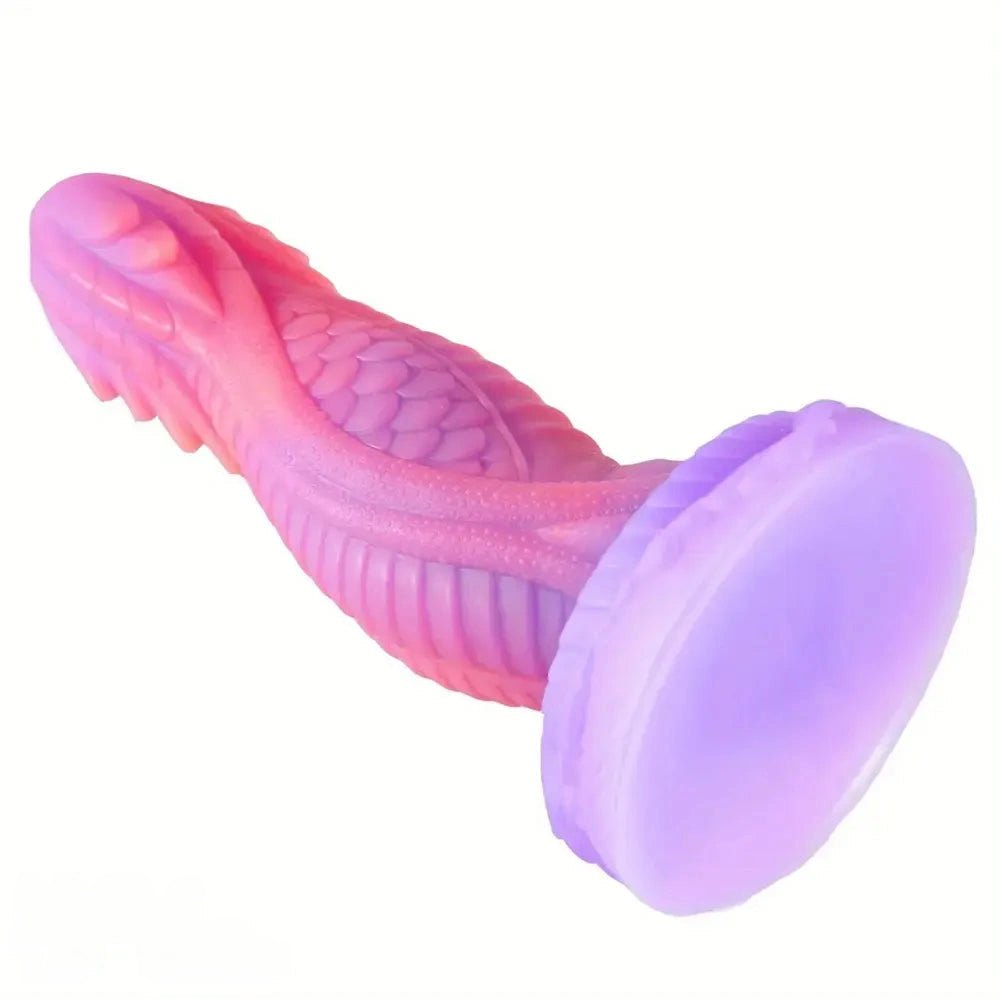 Pink dragon scale fantasy dildo, photo 4