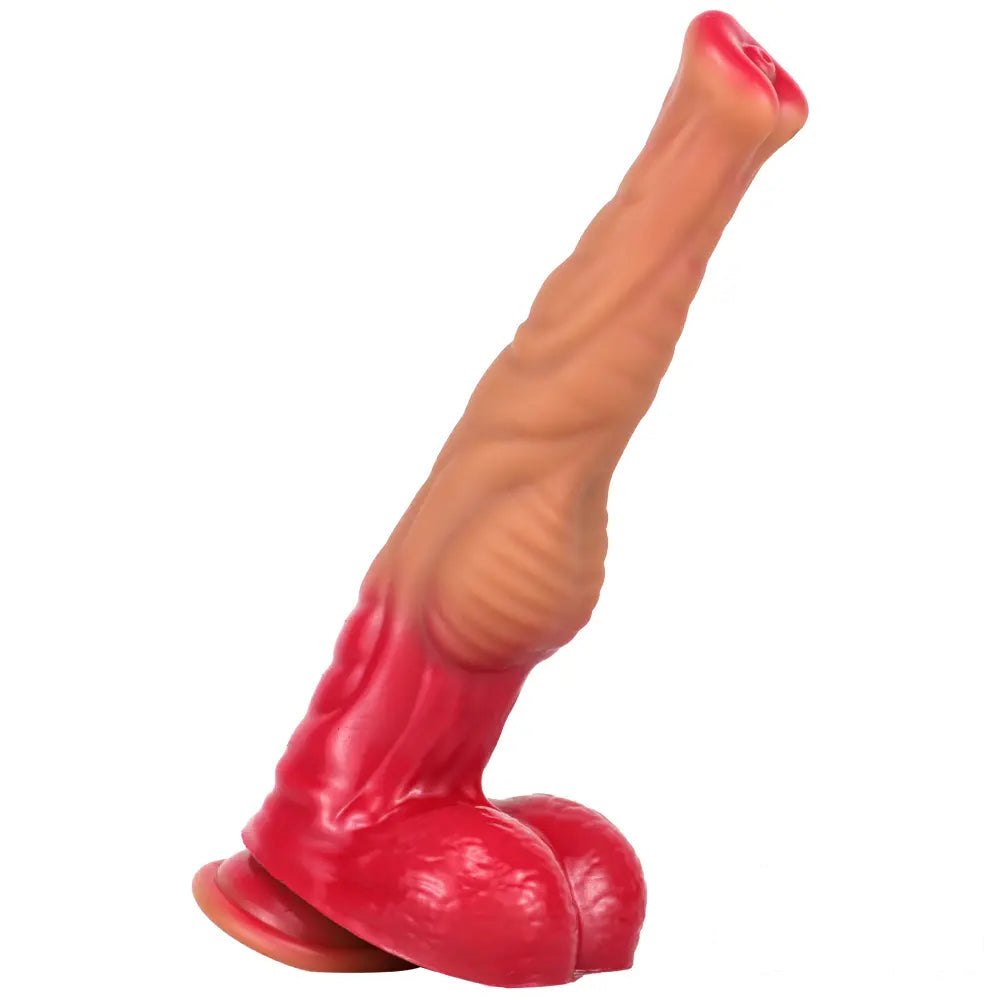 Pink gradient silicone horse dildo, photo 7