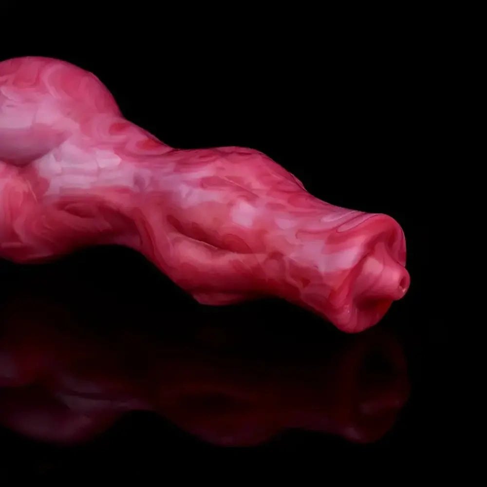 Knotted fantasy dildo with suction cup base, photo 3