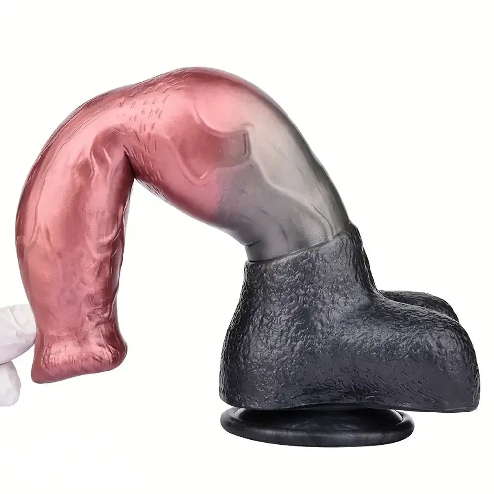 Silicone knotted animal dildo, photo 7