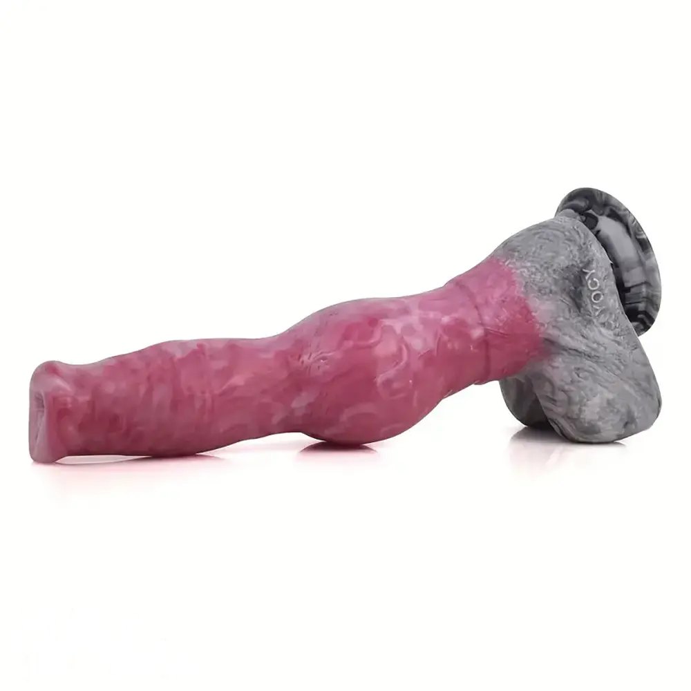 Silicone knotted animal dildo, photo 8
