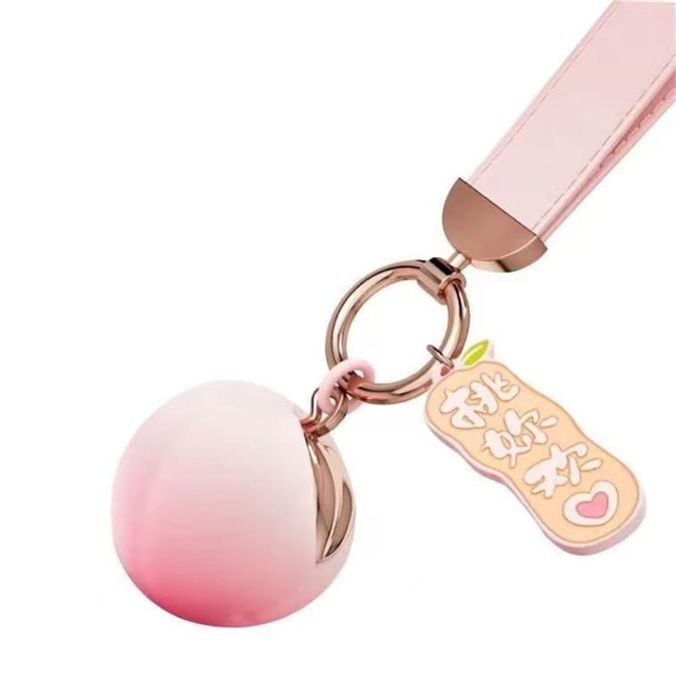 Pink ombre bullet vibrator keychain charm, photo 1