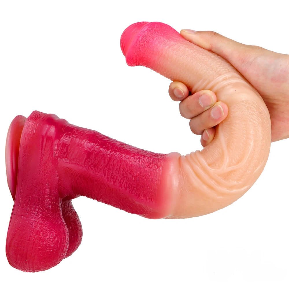 Pink ombre horse-style animal dildo, photo 3