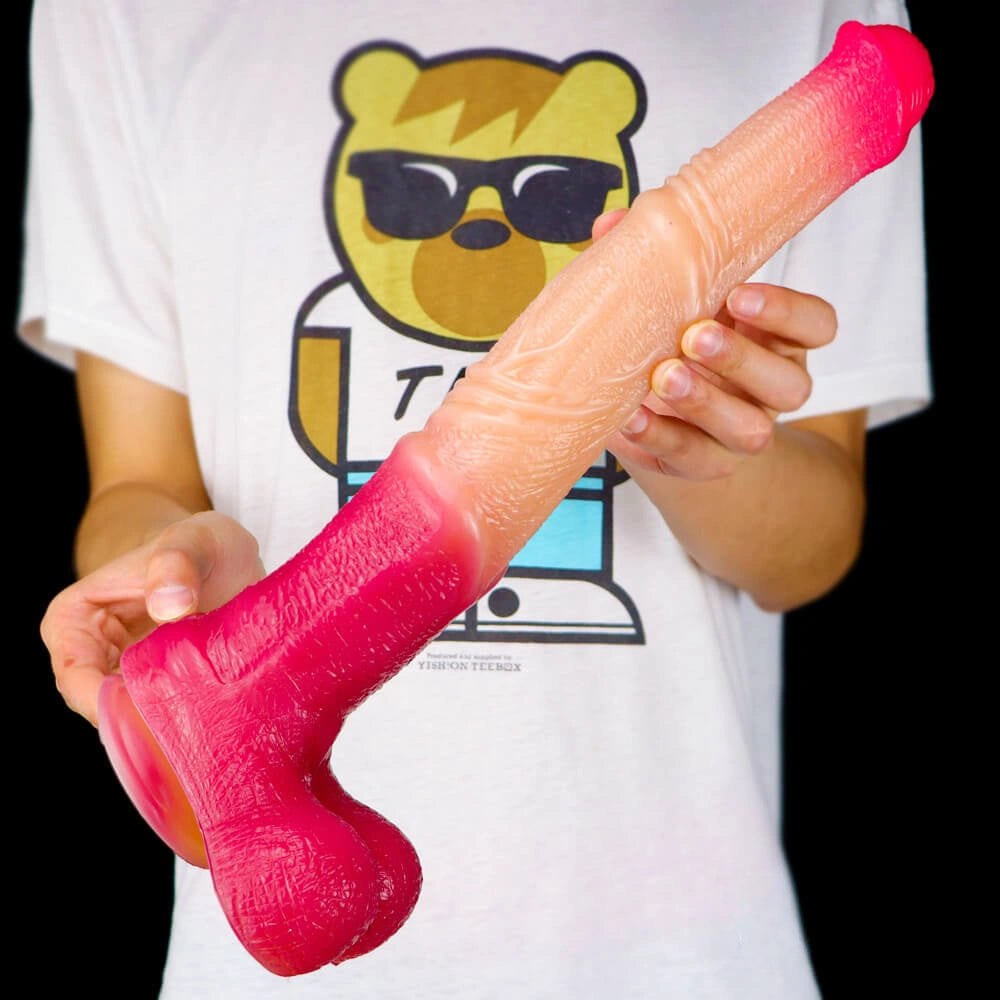 Pink ombre horse-style animal dildo, photo 8