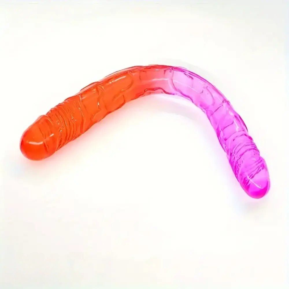 Pink and orange gradient double-ended dildo, photo 2