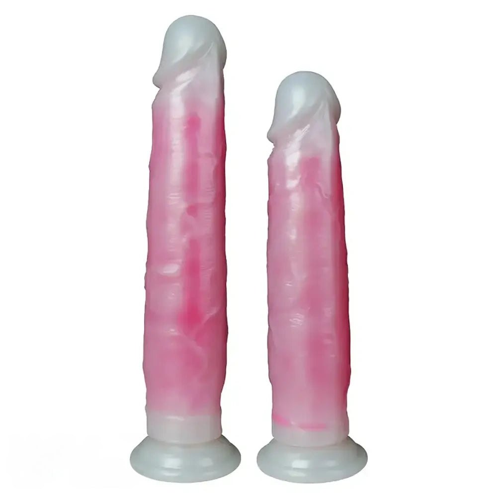 Pink realistic silicone dildo, photo 1