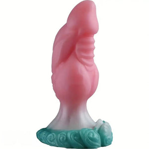 Pink silicone knot dildo, photo 1