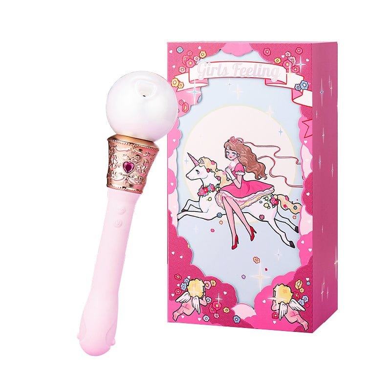 Pink split wand suction vibrator, photo 1