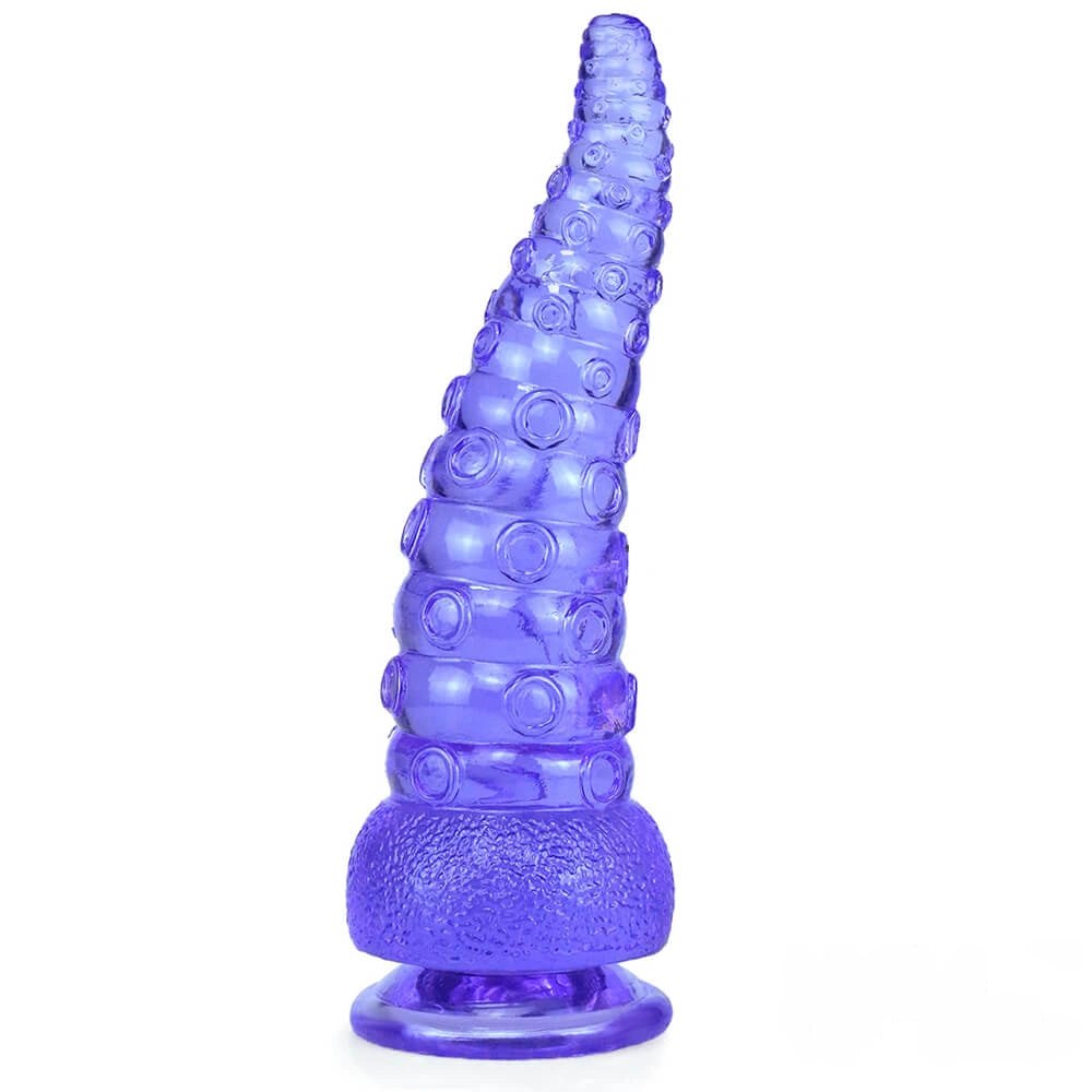 Purple tentacle fantasy anal dildo