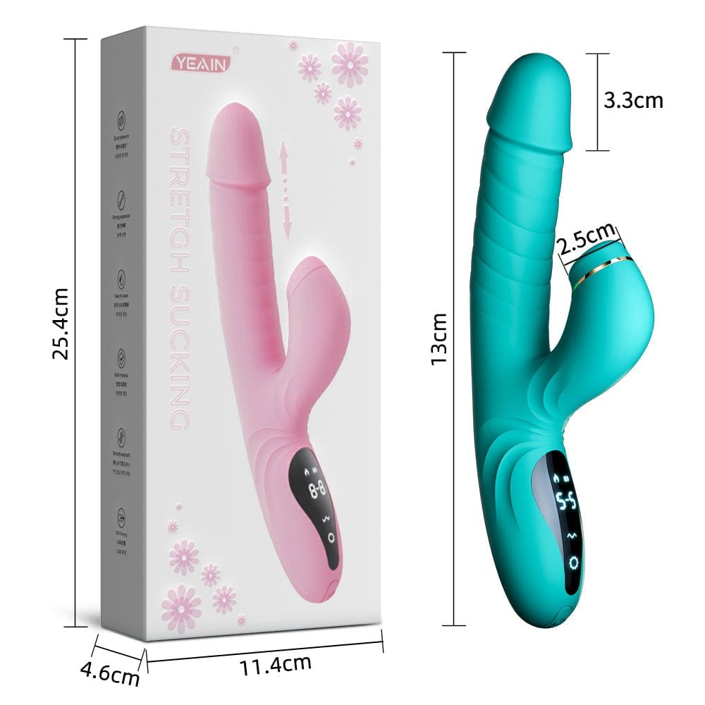 Pink thrusting heating clit vibrator, photo 5
