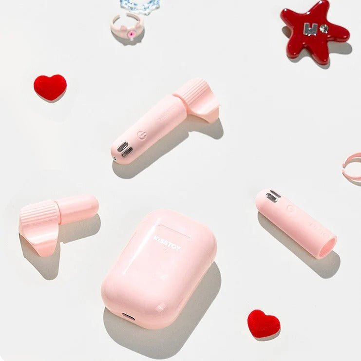 Pink finger vibrator with charging case, photo 4
