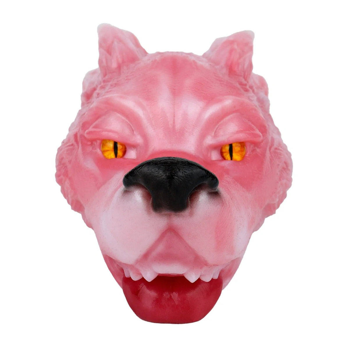 Pink rose wolf howling masturbator with amber eyes, photo 2