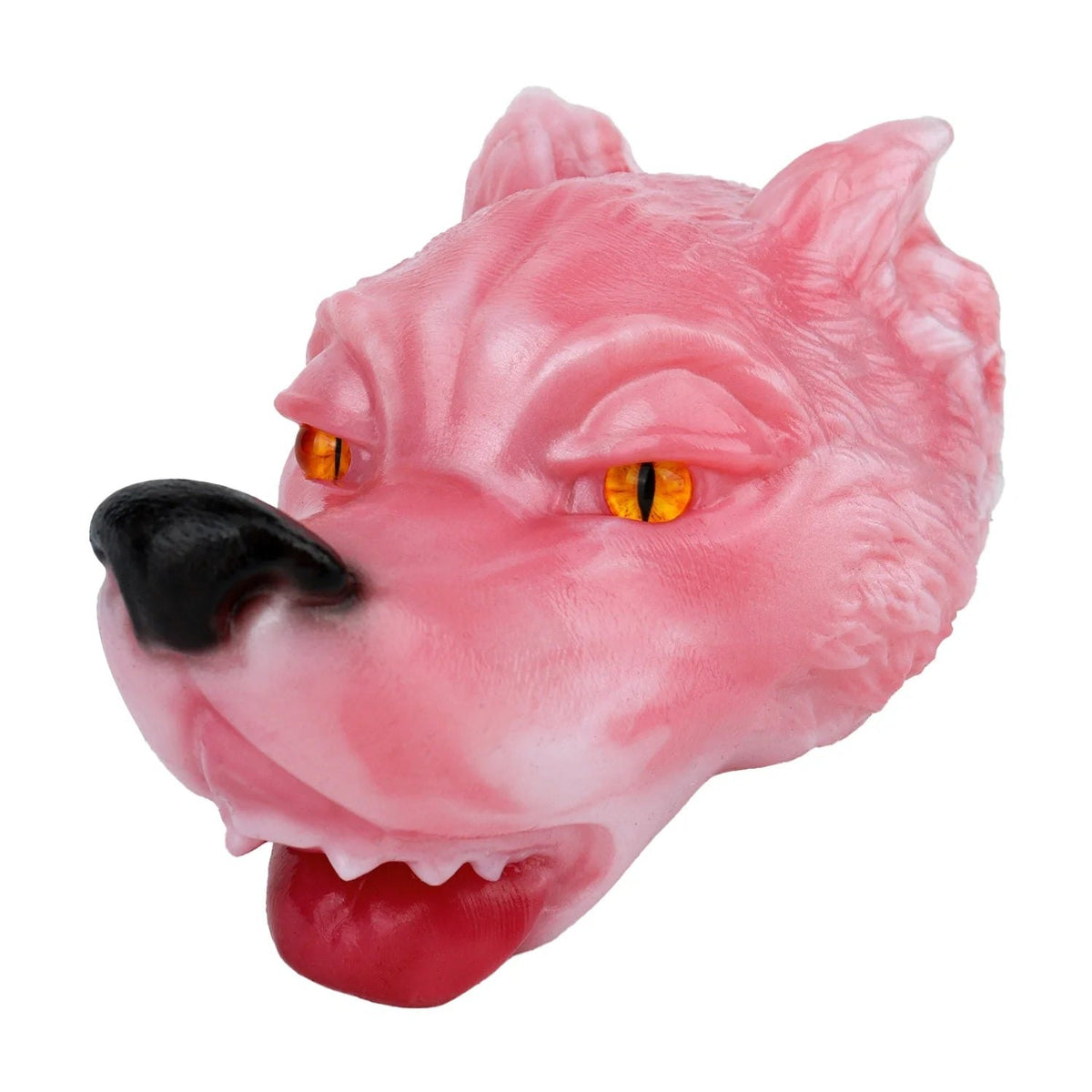 Pink rose wolf howling masturbator with amber eyes, photo 7