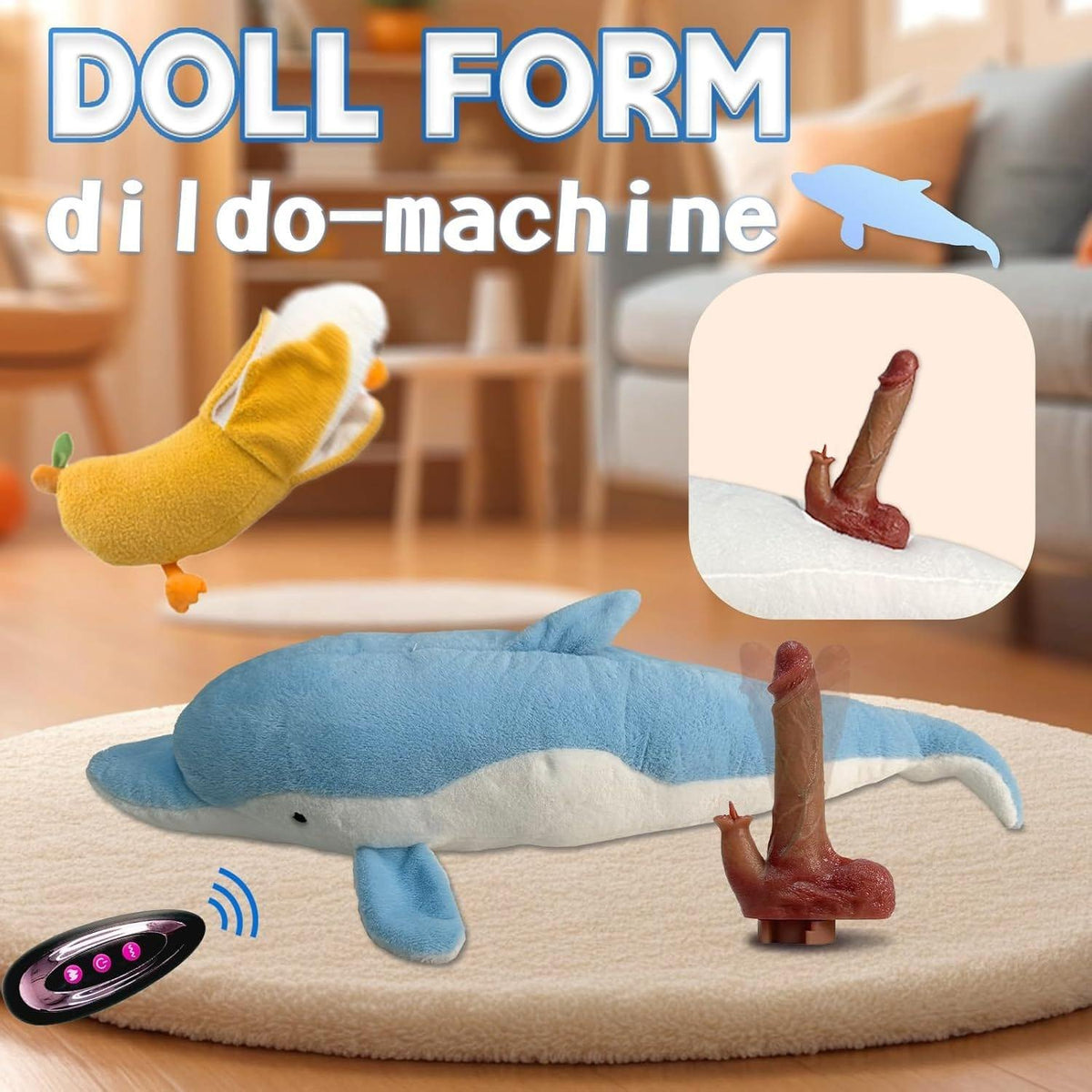 Plush animal disguised thrusting sex machine, photo 3