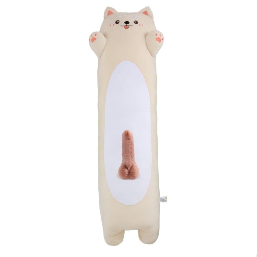Dog Plush (Beige) plush animal thrusting vibrator