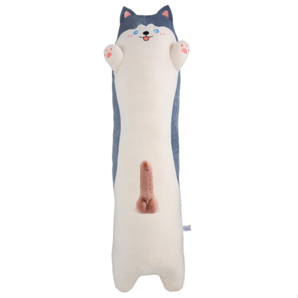 Dog Plush (Grey) plush animal thrusting vibrator