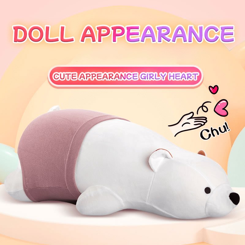 Plush bear pillow with hidden heated dildo, photo 2