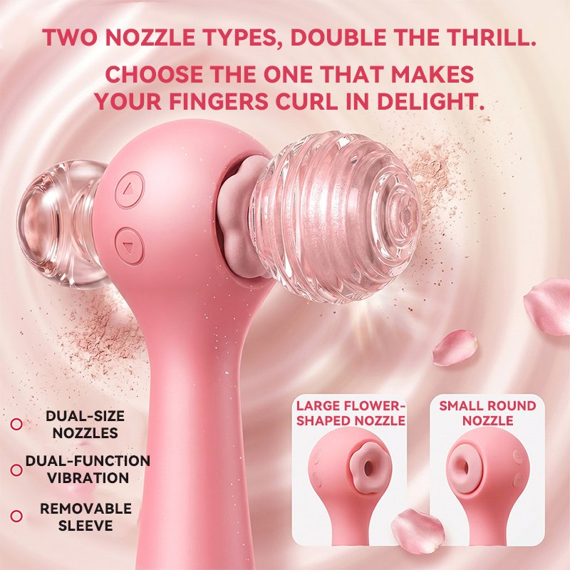 Pink plush bunny suction vibrator, photo 4