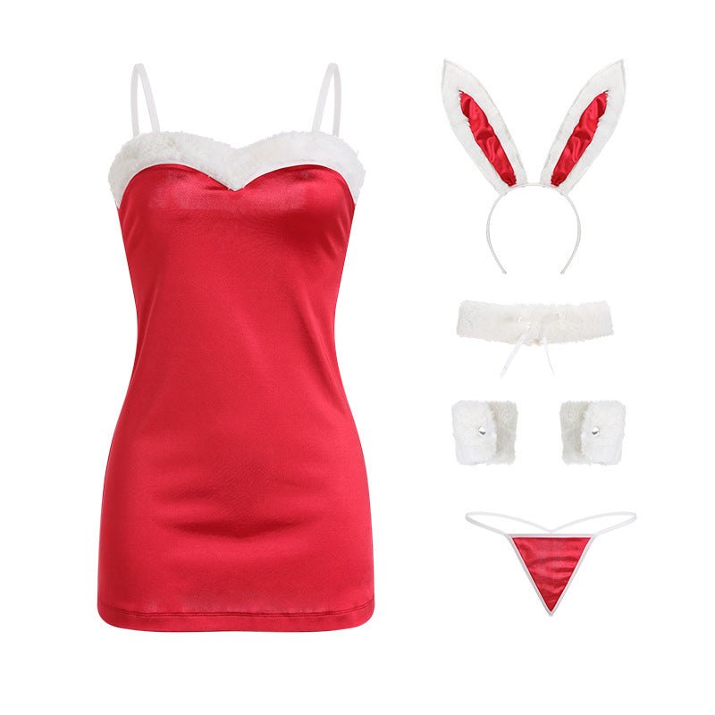 Plush bunny girl holiday costume, photo 4