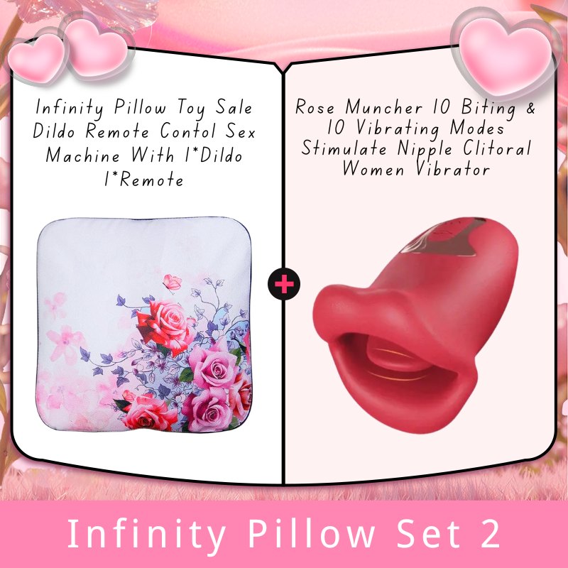 Infinity Pillow Set 2 plush pillow thrusting sex machine