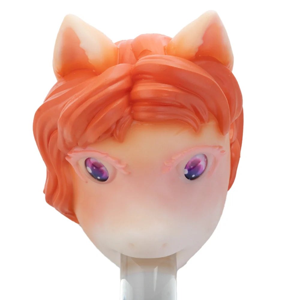 Orange mane pony head masturbator with violet galaxy eyes, photo 2