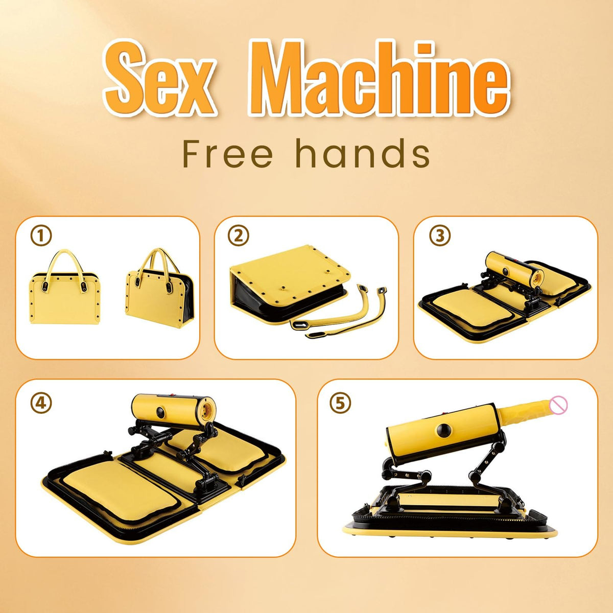 Portable case-style thrusting sex machine, photo 4