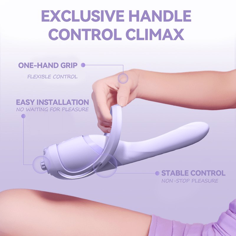 Purple handheld thrusting massager, photo 2