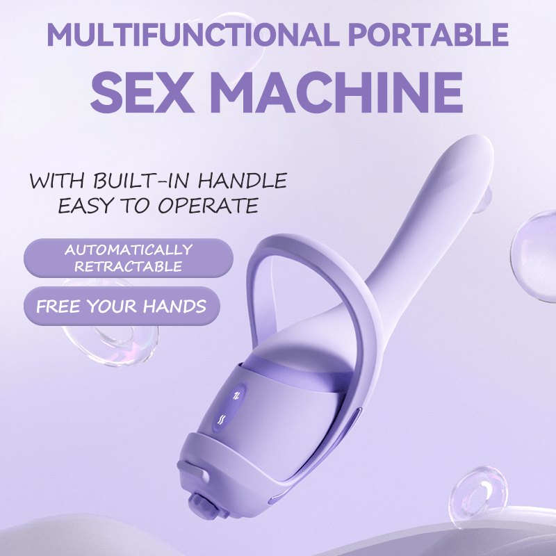 Purple handheld thrusting massager, photo 3