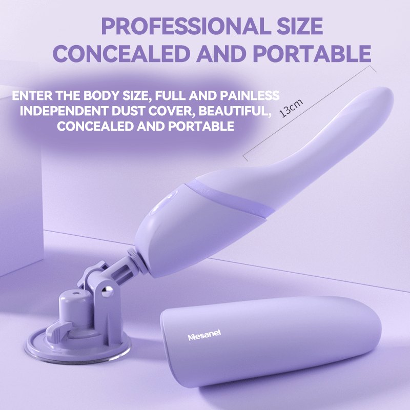 Purple handheld thrusting massager, photo 4