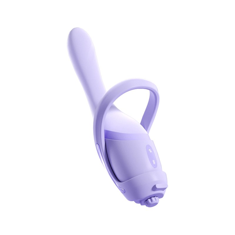 Purple handheld thrusting massager, photo 6