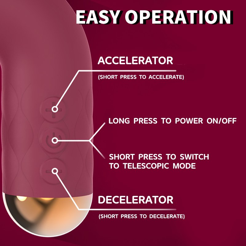 Wine red silicone thrusting sex machine, photo 6