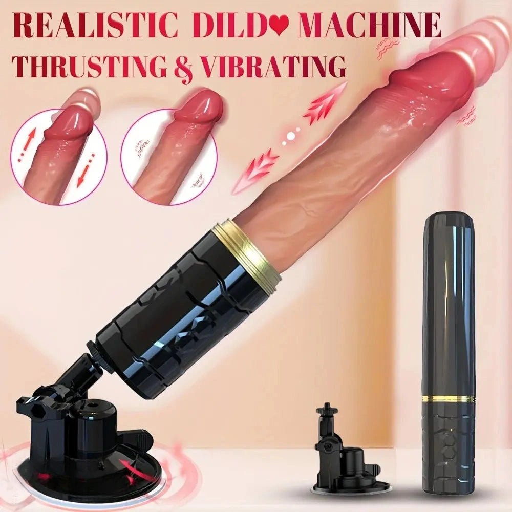 Black portable thrusting sex machine, photo 2