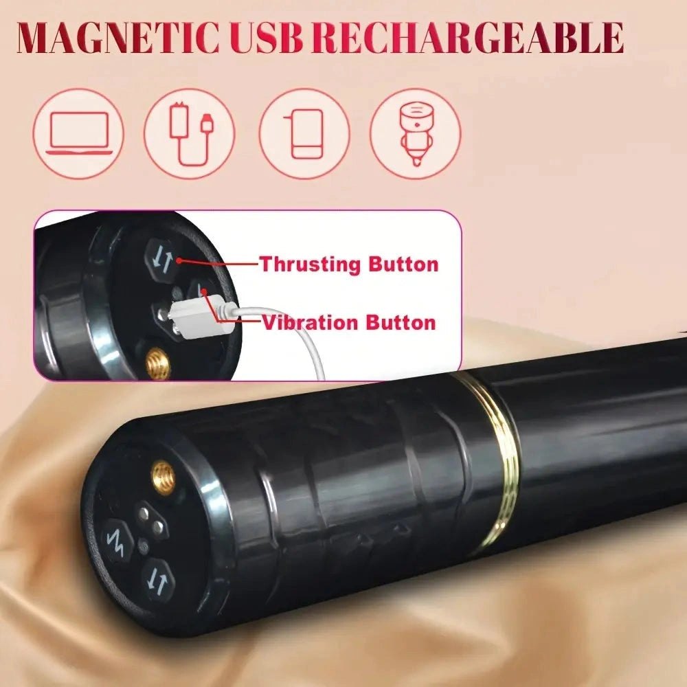 Black portable thrusting sex machine, photo 6