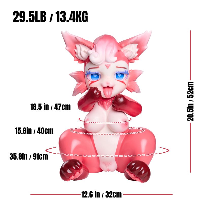 Pink fox anime furry creature sex doll, photo 4