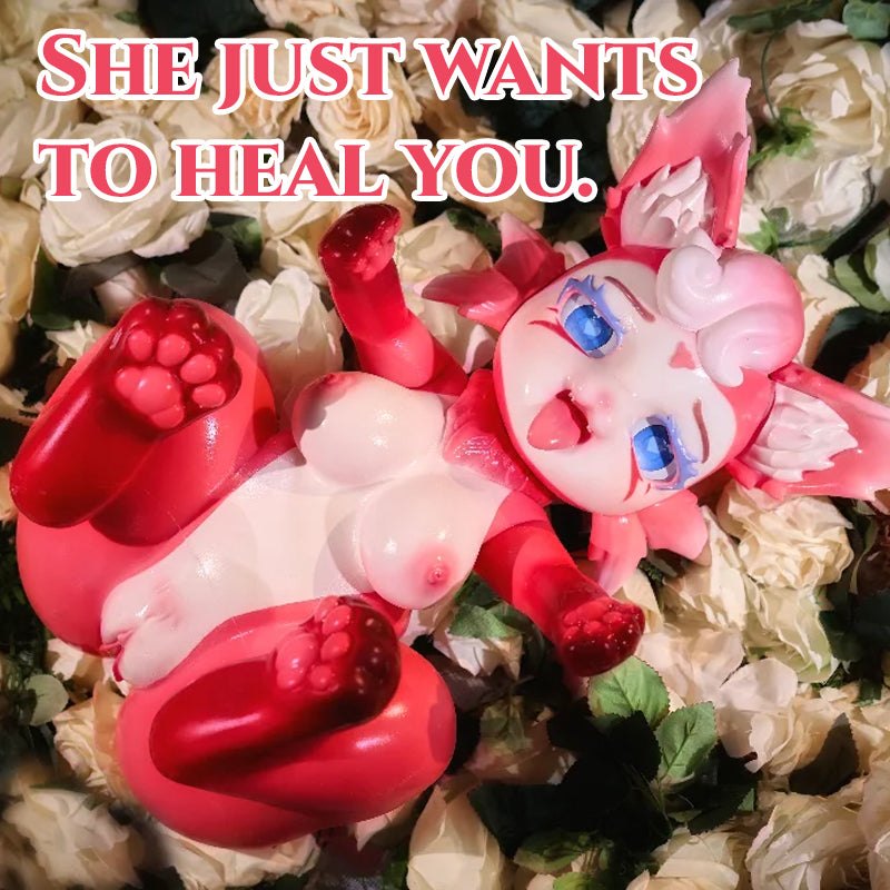Pink fox anime furry creature sex doll, photo 6