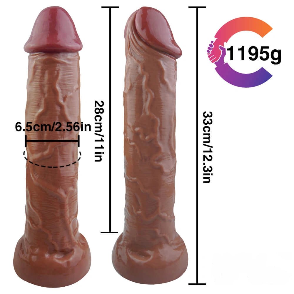 Brown realistic suction cup dildo, photo 3