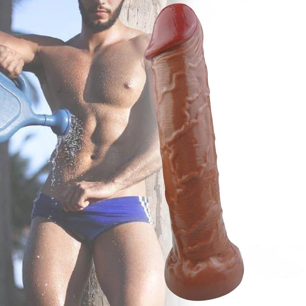 Brown realistic suction cup dildo, photo 4