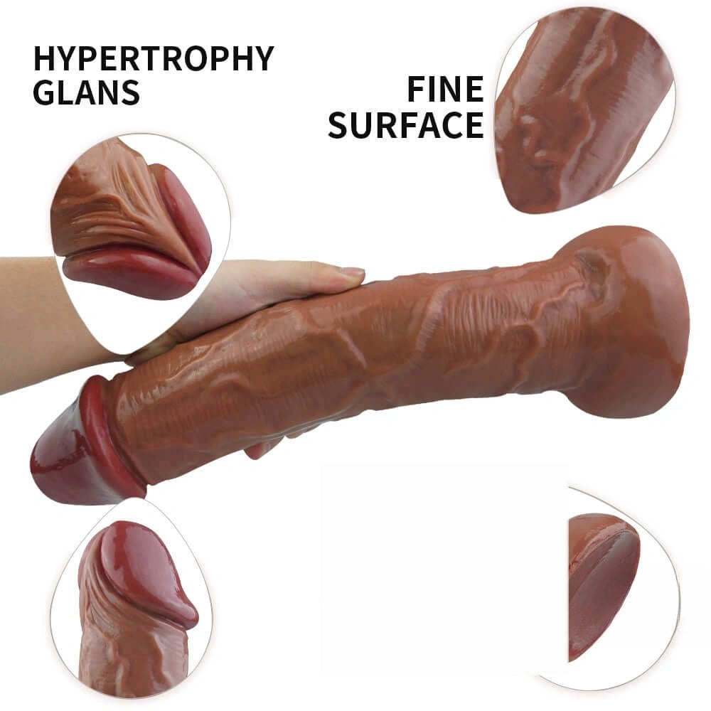 Brown realistic suction cup dildo, photo 6