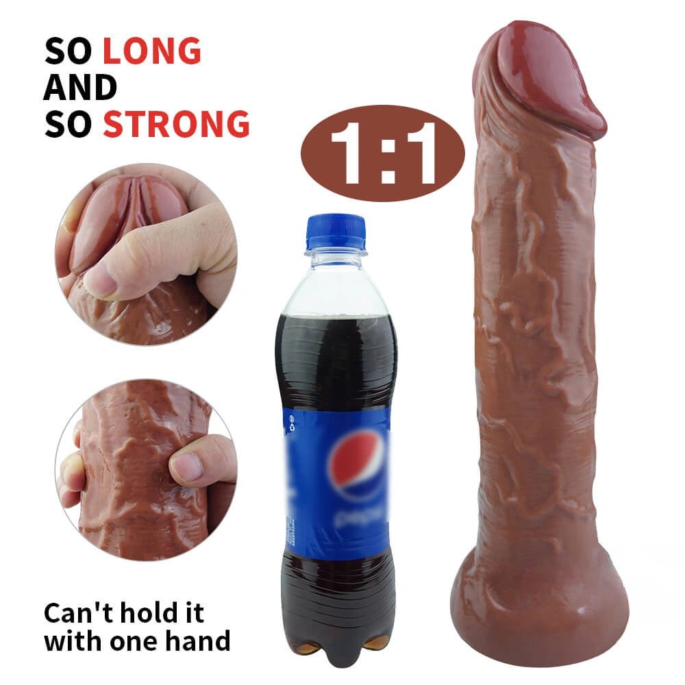 Brown realistic suction cup dildo, photo 7