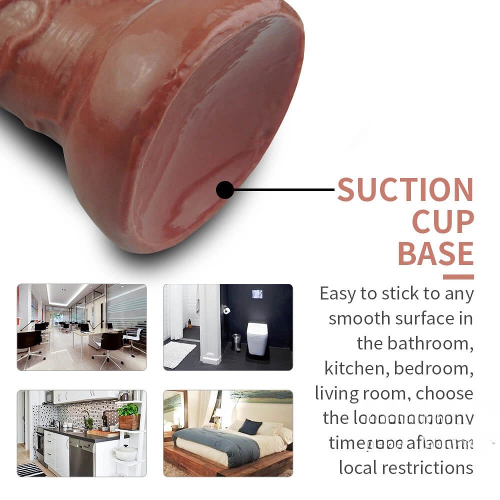 Brown realistic suction cup dildo, photo 8