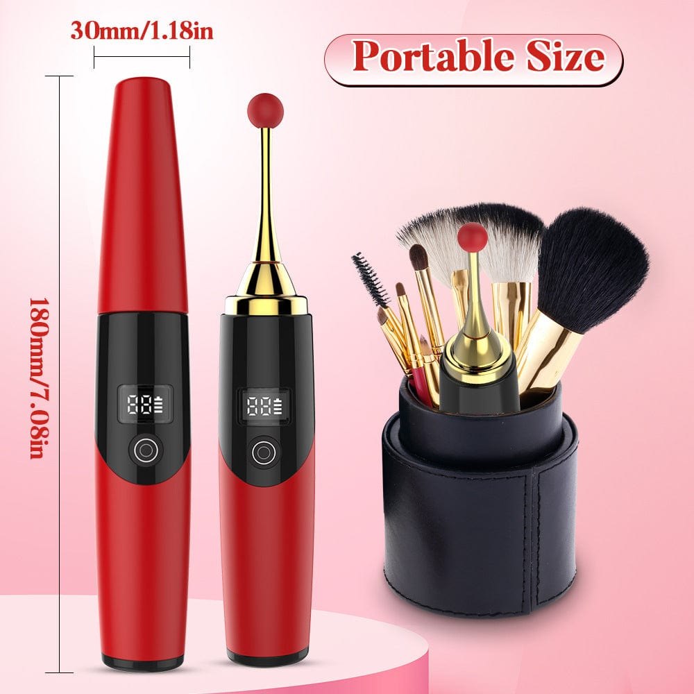 Red silicone clit and g-spot vibrator wand, photo 7