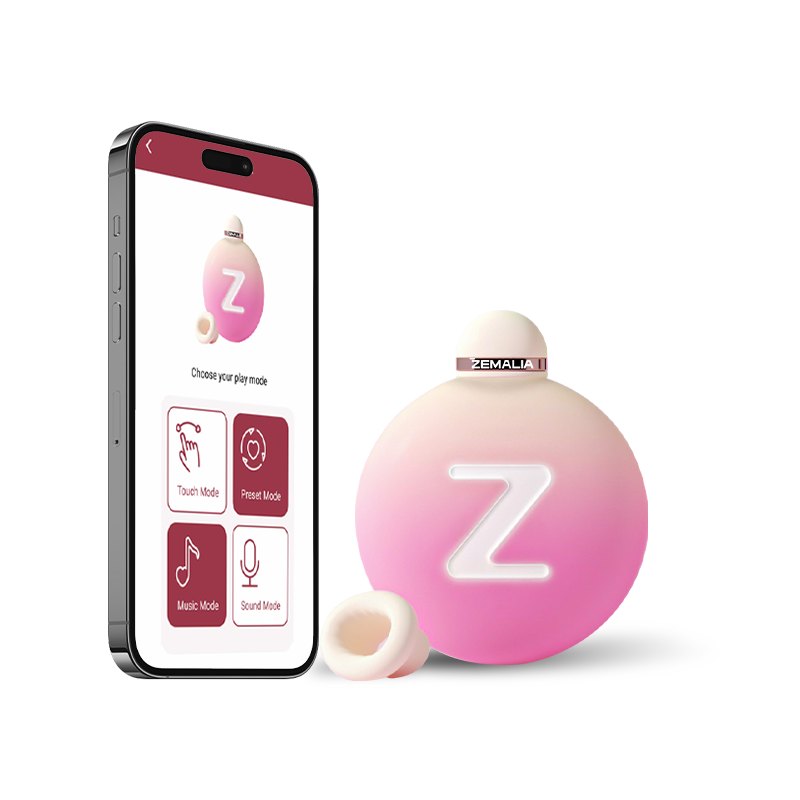 Pink gradient round clitoral suction vibrator, photo 1