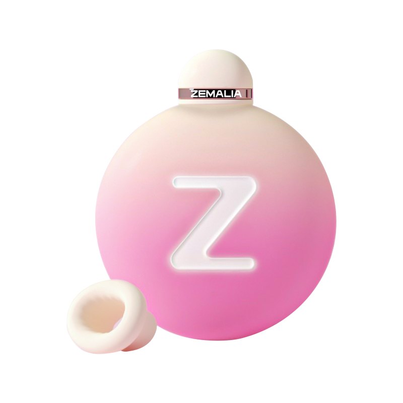 Pink gradient round clitoral suction vibrator, photo 2