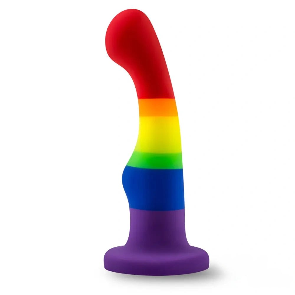 #2 colorful curved silicone anal dildo