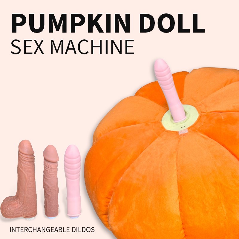 Pumpkin-shaped plush thrusting vibrator cushion, photo 4